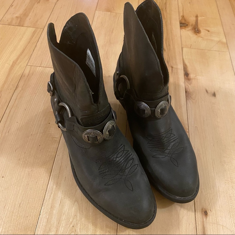 Denim & Supply Afton Concho Leather Cowboy Boots